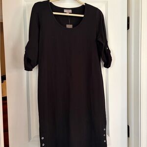 J. Jill Perfect Pima Black Dress